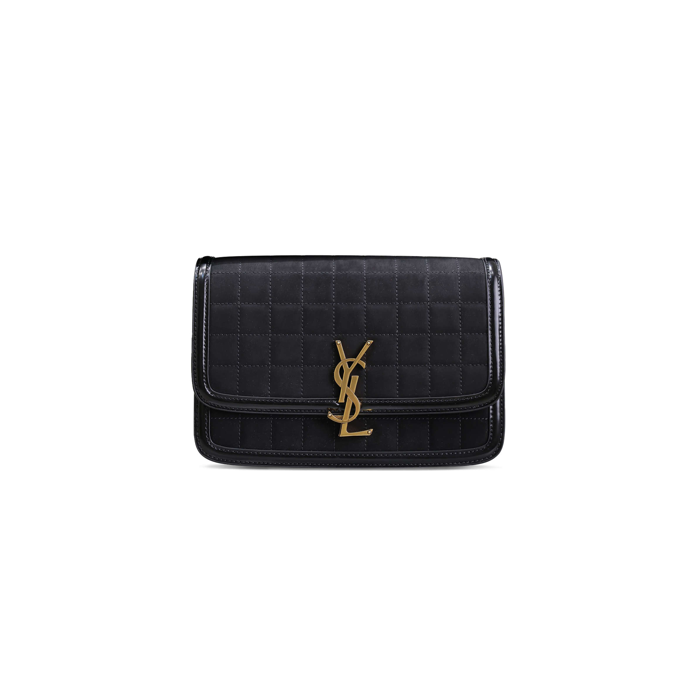 Y*L solferino medium satchel in quilted nubuck suede 6343051241586 (23*16*6cm)